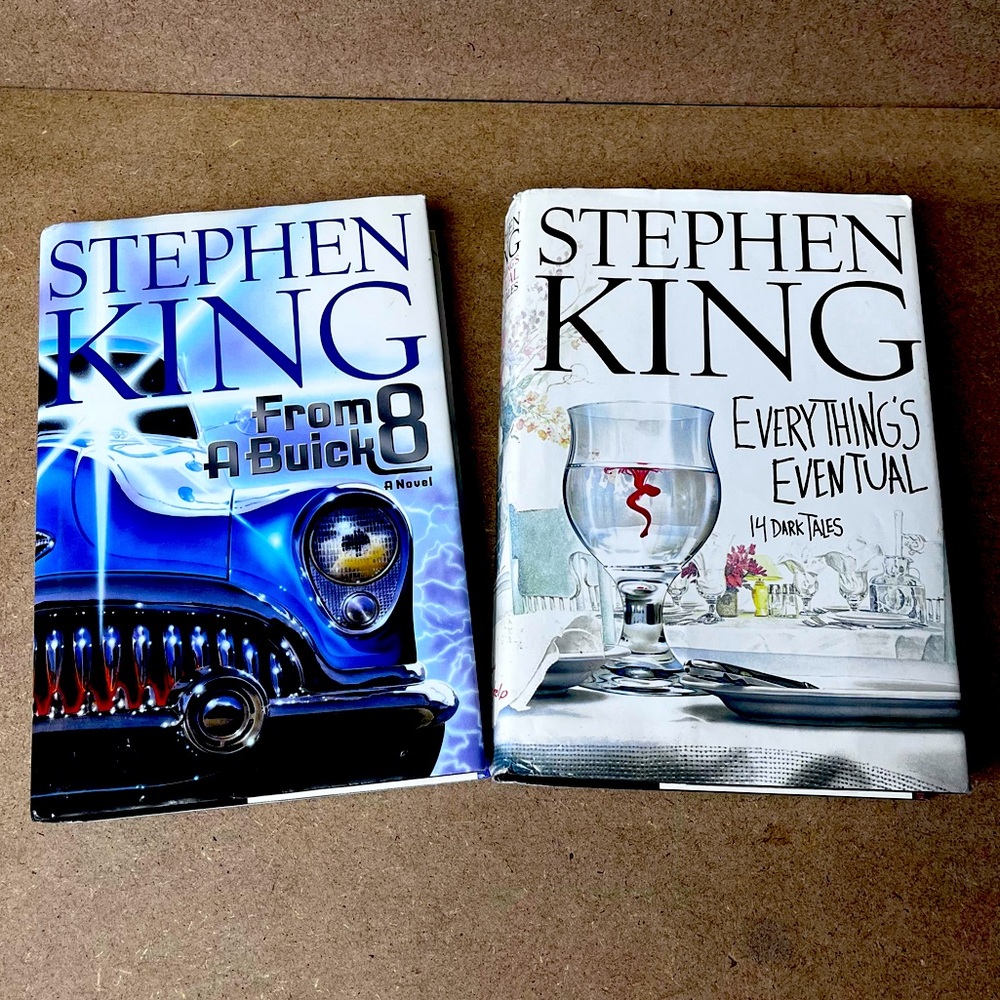 Stephen King Hardcover 2 Book Lot From a Buick 8 and Everythings Eventual Horror